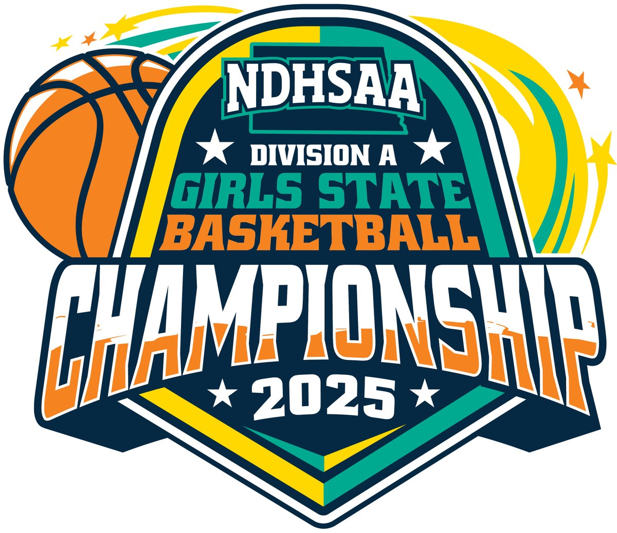 Dickinson Trinity advances to the 2025 NDHSAA Division A Girls Basketball State Tournament March 6-8 at the Minot State Dome. #NDHSAA #NDpreps