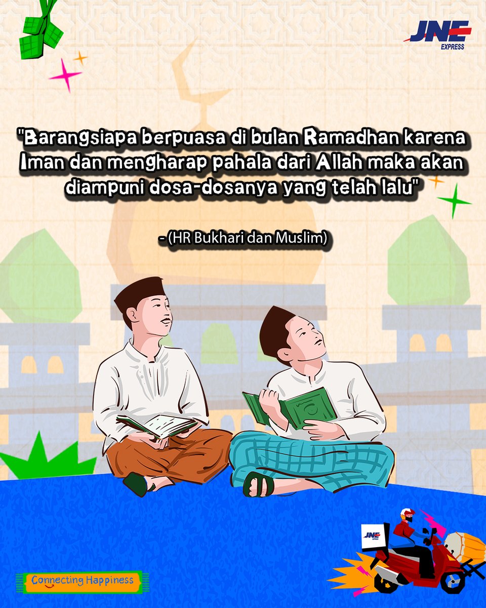 "Barangsiapa berpuasa di bulan Ramadhan karena Iman dan mengharap pahala dari Allah maka akan diampuni dosa-dosanya yang telah lalu" - (HR Bukhari dan Muslim)

Marhaban ya Ramadan 🙏✨

#jneid #jnepadang #ConnectingHappiness #jumatberkah #padang #sumaterabarat