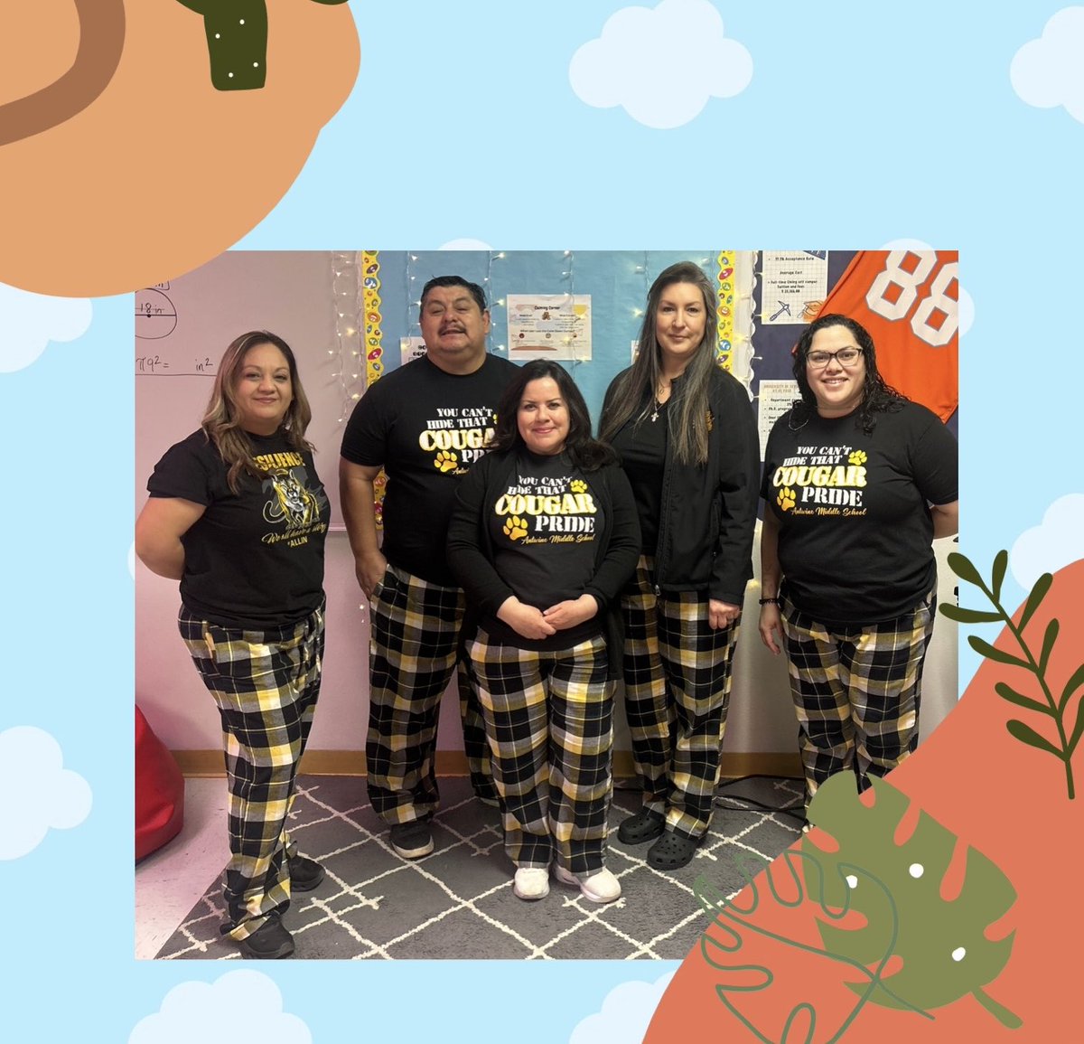Elvia Sepulveda (@esepulveda_ams) on Twitter photo Pj day for Energy and Environmental Awareness! <a href="/anunez_AMS/">Araceli Nunez</a> <a href="/RBarraza_AMS/">Raymond Barraza</a> <a href="/LDominguez_AMS/">LDominguez</a> @HurshelAMS_ART <a href="/HAntwine_MS/">Patricia Pedroza</a> Pj day for Energy and Environmental Awareness! <a href="/anunez_AMS/">Araceli Nunez</a> <a href="/RBarraza_AMS/">Raymond Barraza</a> <a href="/LDominguez_AMS/">LDominguez</a> @HurshelAMS_ART <a href="/HAntwine_MS/">Patricia Pedroza</a>