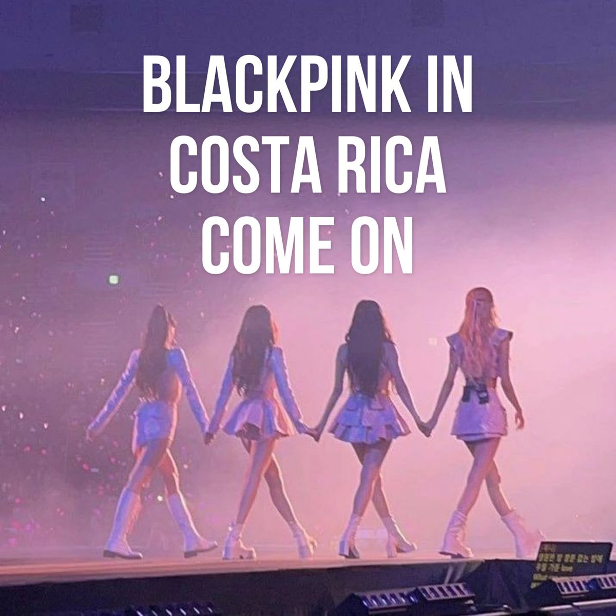 <a href="/BLACKPINK/">BLACKPINKOFFICIAL</a> BLACKPINK IN COSTA RICA 

#BLACKPINKComeToCOSTARICA #BlackpinkInCostaRica
<a href="/BLACKPINK/">BLACKPINKOFFICIAL</a> <a href="/ygent_official/">YG FAMILY</a>
<a href="/MoveConcertsCR/">Move Concerts CR</a> <a href="/LiveNation/">Live Nation</a> <a href="/backstagemcr/">Backstage Magazine</a> <a href="/Teleticacom/">Teletica.com</a>