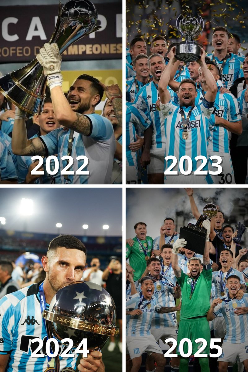 MartinezAlanOk's tweet photo. Racing ganó un título por 4to año consecutivo

🔹La última y única vez que había sucedido fue entre 1913 y 1916 hace más de 100 años!!! https://t.co/8WiwYM4Cv2