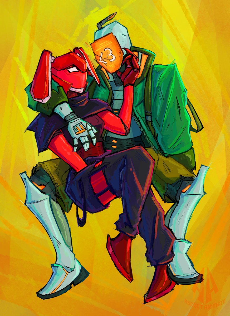 AscottAnimate2's tweet image. Robot Couple commission from Instagram! 
#robot #robotoc #robotlovers #scifi #ocart