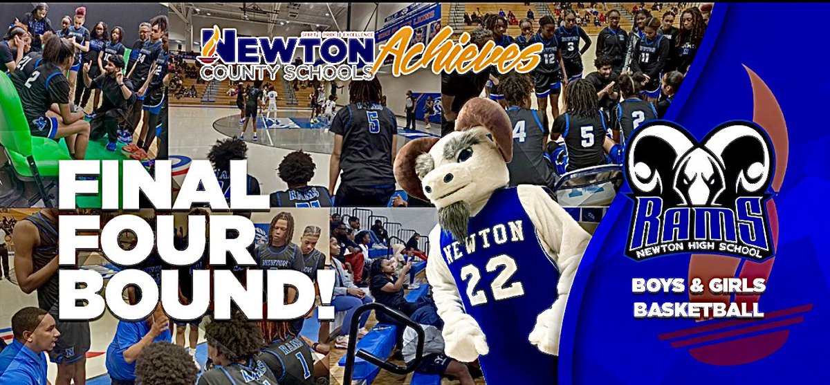 Dr. Duke Bradley, III (@newtonsupt) on Twitter photo We are thrilled that BOTH of <a href="/Newton_High/">Newton High School</a> School’s varsity basketball teams, girls and boys, have advanced to the <a href="/OfficialGHSA/">GHSA</a> #FinalFour. #GoRams <a href="/NewtonLadyRams/">LadyRamsHoops</a> <a href="/NewtonRamsHoops/">NewtonRamsHoops🏀🐏🏀🐏</a> We are thrilled that BOTH of <a href="/Newton_High/">Newton High School</a> School’s varsity basketball teams, girls and boys, have advanced to the <a href="/OfficialGHSA/">GHSA</a> #FinalFour. #GoRams <a href="/NewtonLadyRams/">LadyRamsHoops</a> <a href="/NewtonRamsHoops/">NewtonRamsHoops🏀🐏🏀🐏</a>