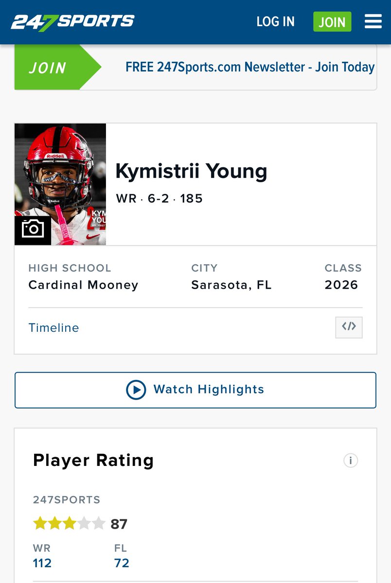 #AGTG OVERLY BLESSED to be a 3 star ⭐️ rating on <a href="/247Sports/">247Sports</a> #BLESSED <a href="/Mooney_FB/">Cardinal Mooney Football</a> <a href="/JaredClark2/">Jared Clark</a> <a href="/CoachJonHaskins/">Jon Haskins</a> <a href="/CoachDaveMarino/">Dave Marino</a> <a href="/247recruiting/">247Sports Recruiting</a>
