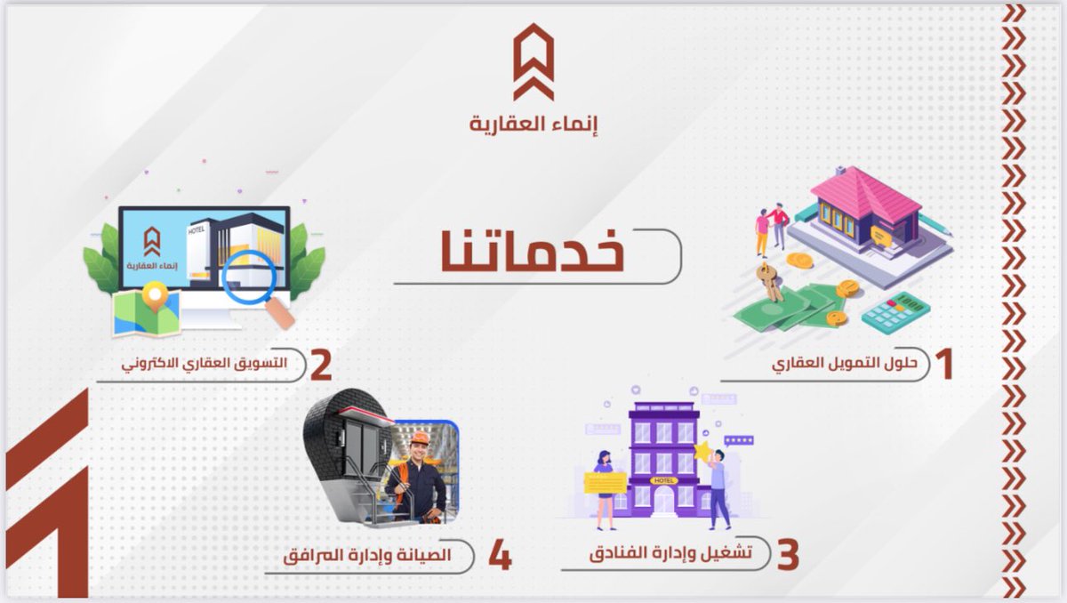 eaqaranama's tweet photo. شركة #إنماء_العقارية متخصصة في إدارة المرافق السكنية والتجارية بتميز .!
  
* لشركات التطوير العقاري والافراد 
  
✔️ نتكفل بتشغيل وصيانة مشاريعكم بكفاءة عالية  
✔️ جلب البراندات دراسة سلوك المستأجر 
✔️ نُحافظ على قيمة أصولكم العقارية 

لماذا إنماء العقارية ..؟

✅ فريق متخصص وذو خبرة وكفاءة عالية 
✅ تقارير أداء العمليات مُباشرة  
✅ خفض التكاليف التشغيلية 

استفد من عرضنا التأسيسي: خصم 20% على خدمات السنة الأولى! 
📞 إتصال : 920014418
📲 واتساب : 0164220109