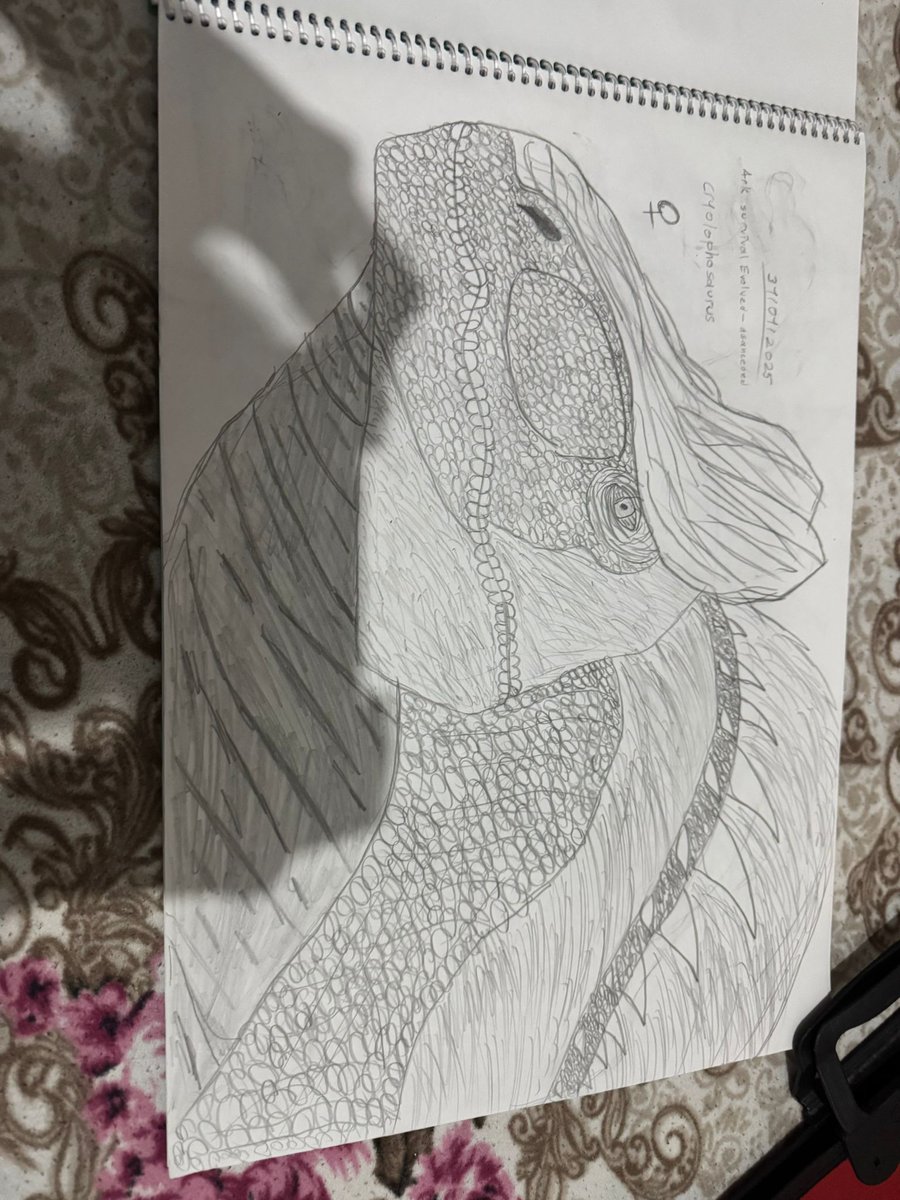 AlperenKaiju_34's tweet photo. Cryolophosaurus drawing ark Survival asanceded-evolved 🦖🦖🦖 #arkplay #arkart #ARKSurvivalAscended https://t.co/swF1bGrKxp