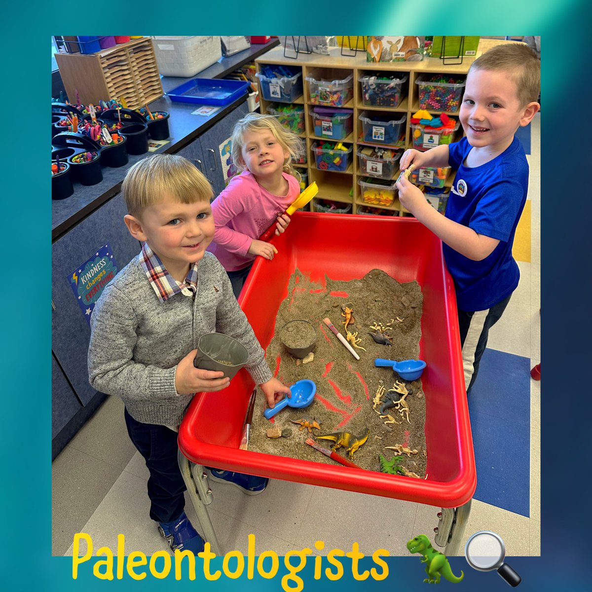 Pre-k is LOVING our museum unit! 🦕🦖🔍 <a href="/WestSchoolLBNY/">West School</a>