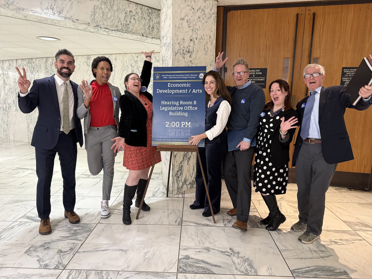 CRNY was thrilled to support artists and creative workers across NY State yesterday at the Joint Legislative Budget Hearing for Economic Development / Arts 🗣 

Read CRNY Executive Director Sarah Calderon’s testimony here: creativesrebuildny.org/2025/02/27/crn…