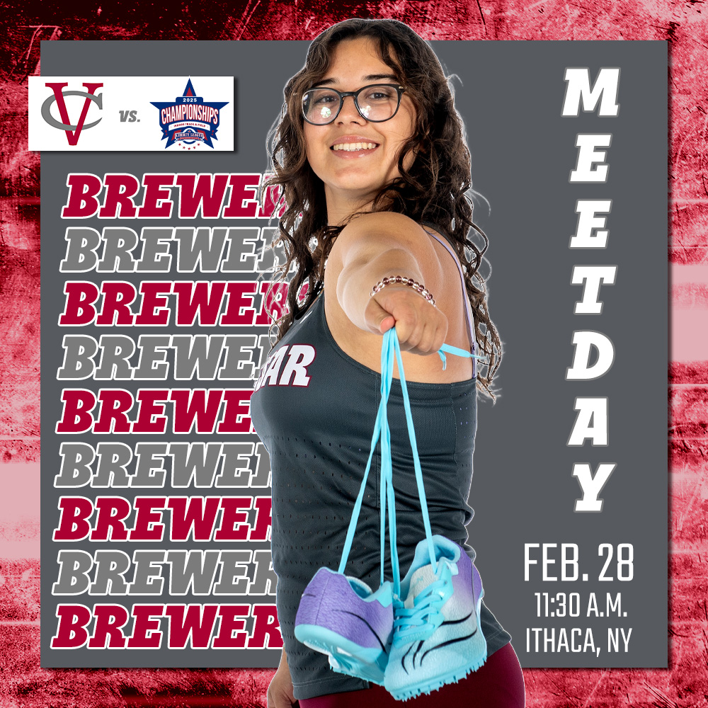 VassarAthletics's tweet photo. CHAMPIONSHIP MEETDAY!
🆚Liberty League Championship - Day 1
📍Ithaca, NY | Ithaca College
⏰11:30 AM
📺https://t.co/V96IsnIstK
📊https://t.co/QpsFlWkjum
#BrewersPride | #LetsGoVC | #ChampionshipSzn https://t.co/9zUm1v7lcH