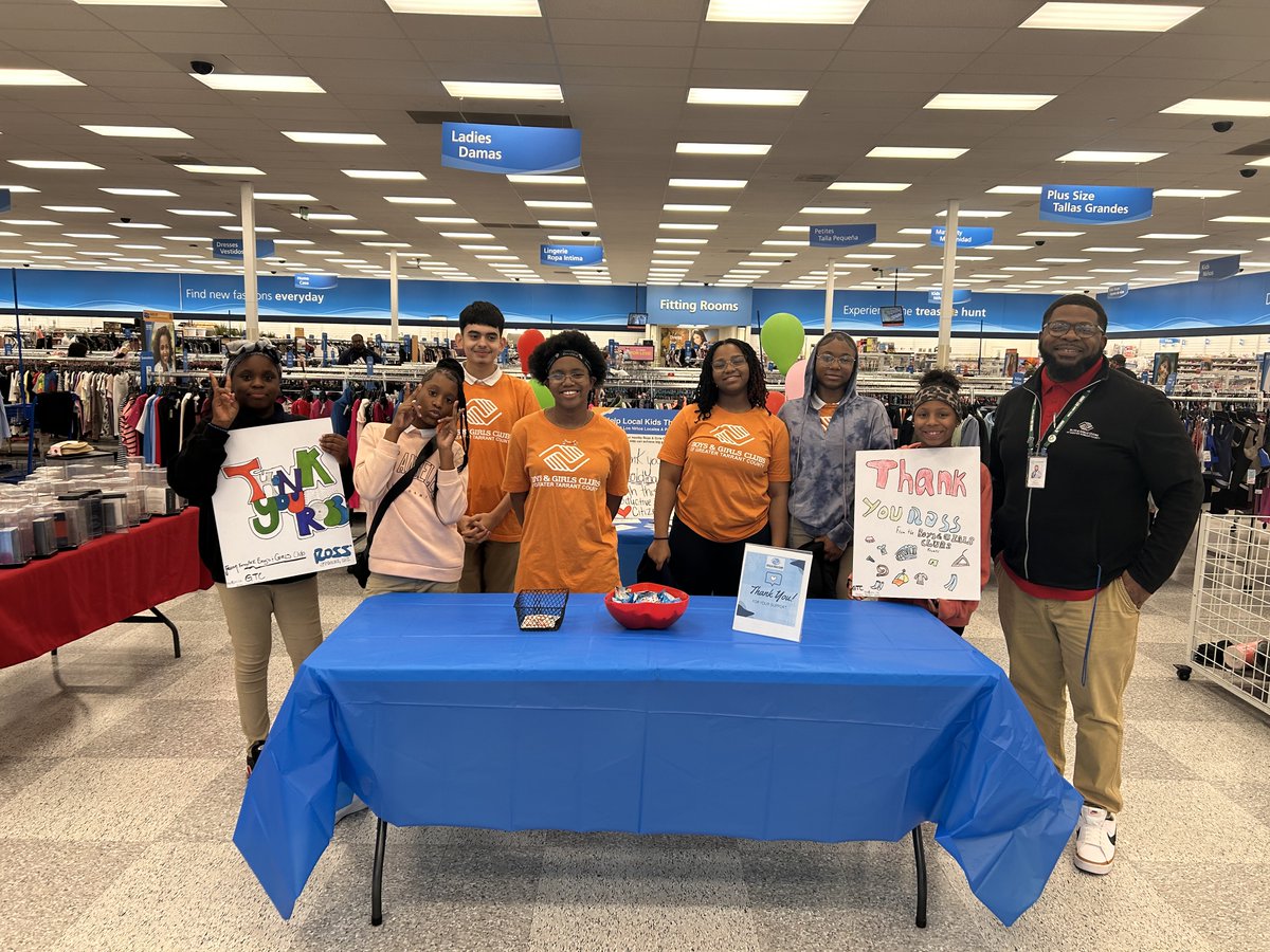 Our Club kids visited their local Ross store to thank shoppers for supporting Boys &amp; Girls Clubs of Greater Tarrant County. Don't let the opportunity to support our young people pass you by! Visit your local Ross and donate at the register. #Great Futures #BGCAxRossStores