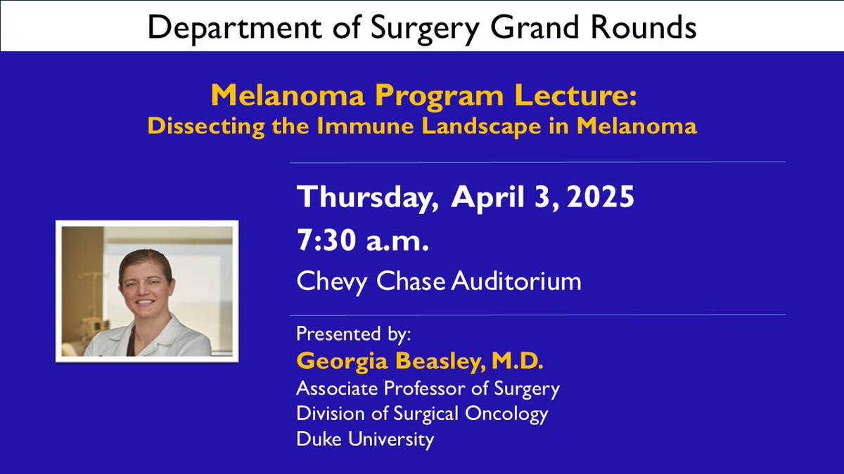 John Migaly (@jmigaly) on Twitter photo Guess who’s coming to town <a href="/hopkinssurgery/">Hopkins Surgery</a> ! Just sayin’…I knew her when…
<a href="/DukeSurgRes/">Duke General Surgery Residency</a> <a href="/DukeSurgery/">Duke Surgery</a> <a href="/DukeSurgOnc/">Duke Surgical Oncology</a> #OldBullNewCity Guess who’s coming to town <a href="/hopkinssurgery/">Hopkins Surgery</a> ! Just sayin’…I knew her when…
<a href="/DukeSurgRes/">Duke General Surgery Residency</a> <a href="/DukeSurgery/">Duke Surgery</a> <a href="/DukeSurgOnc/">Duke Surgical Oncology</a> #OldBullNewCity
