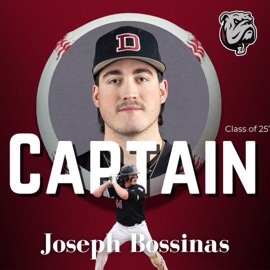 We’re almost a week away from the 2025 season kicking off for the Dawgs against NYU. 

Leading the #Dawgs this year are our 5 captains who exemplify the 4 pillars that our program stands for.

Meet one of our leaders, senior 1B, Joey Bossinas!

#GoDawgs
