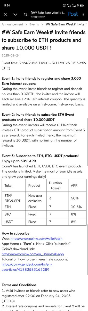Orihara010's tweet photo. Done all tasks.
That's really an amazing event. #CoinW always lives up to my expectations. Love you all ❤️
My CoinW UID: 2270468
#SafeWithCoinW https://t.co/5xGeVEfqgW