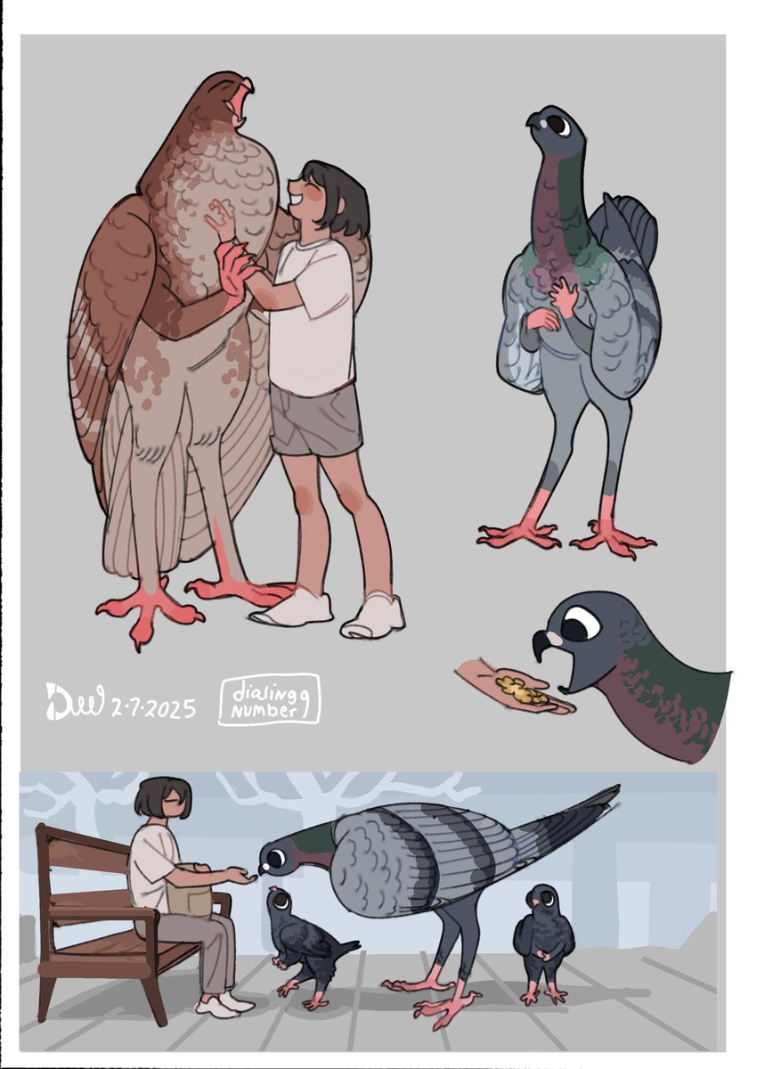 dialingnumber9's tweet image. I lied about no more pigeon harpies
