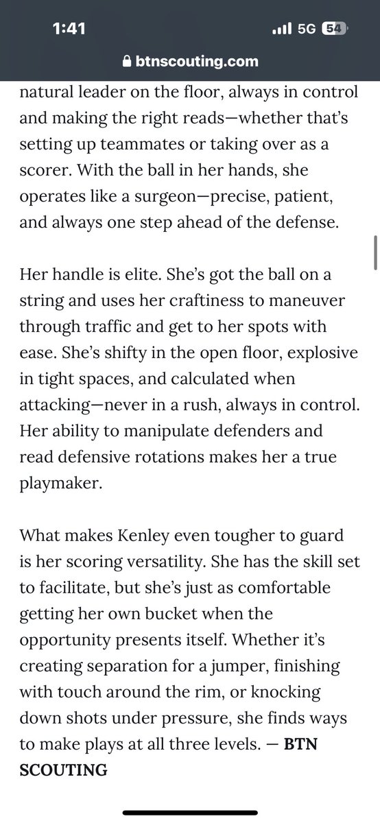 Thank You <a href="/BTNScouting/">BTN Scouting</a> !