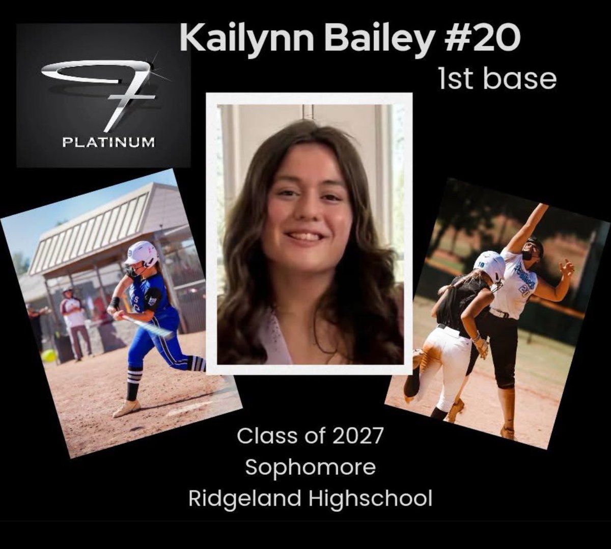 2025 Roster Announcement:
#20 Kailynn Bailey
1st Base, Class of 2027