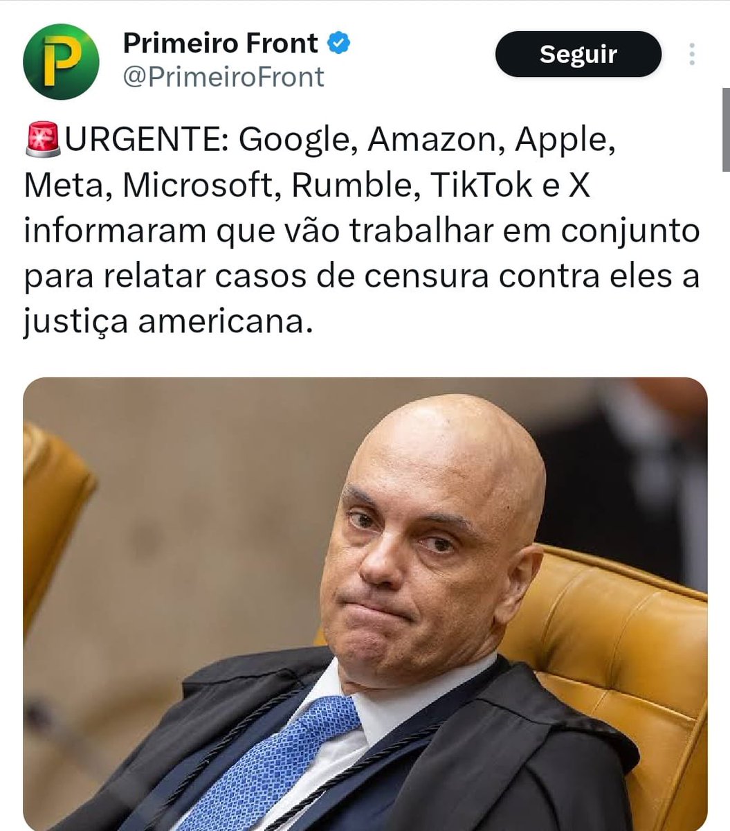 Alertei que isso aconteceria com o novo governo Trump. Os censores não têm para onde correr.