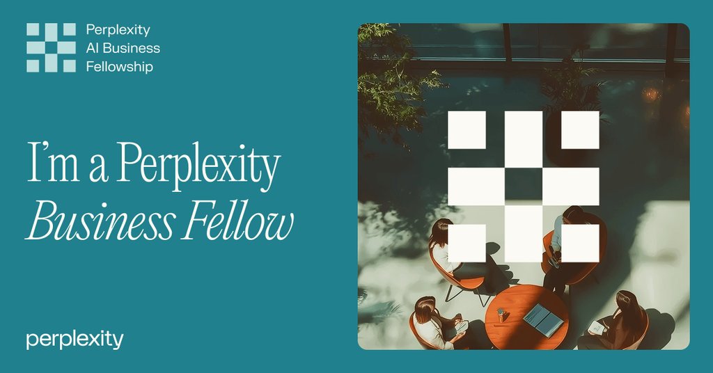 Rohbot008's tweet image. I’m excited to announce that I’ll be participating in Perplexity’s Business Fellowship to further develop my skills within AI.
#perplexity_ai