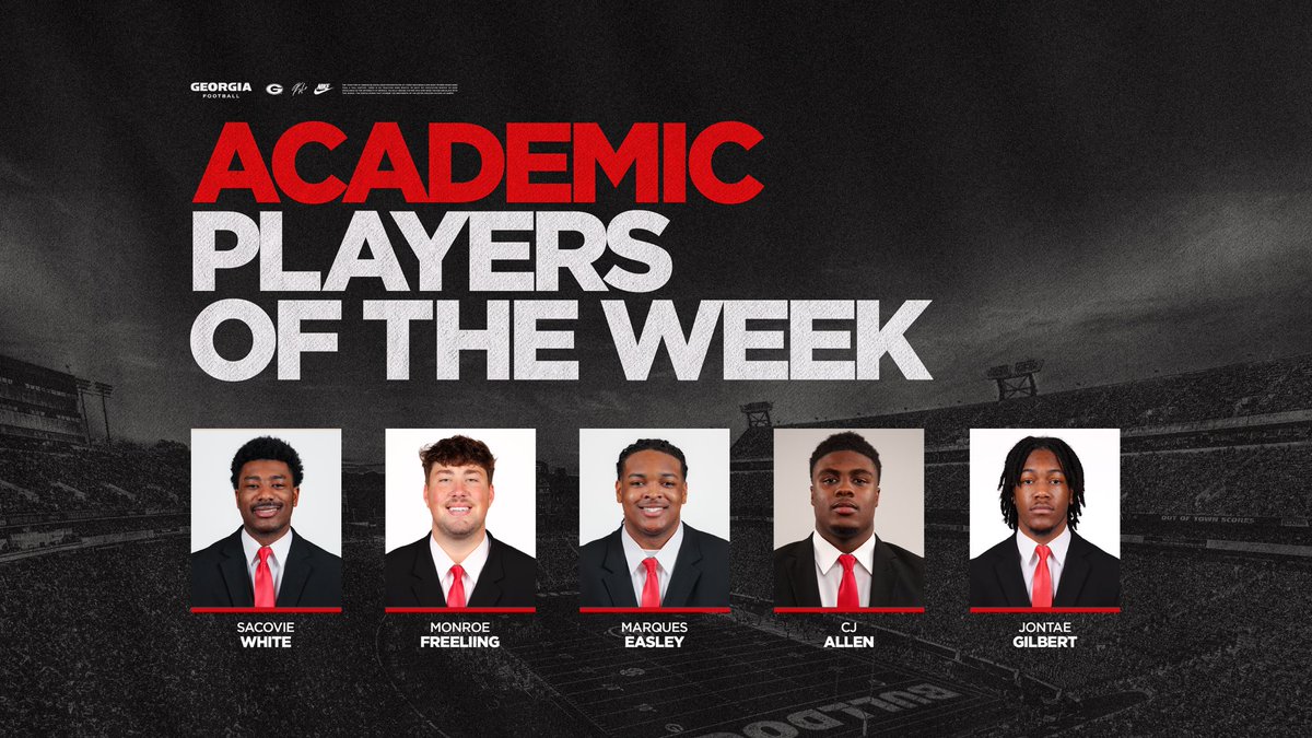Congratulations to our Academic Players of the Week !!

#GoDawgs