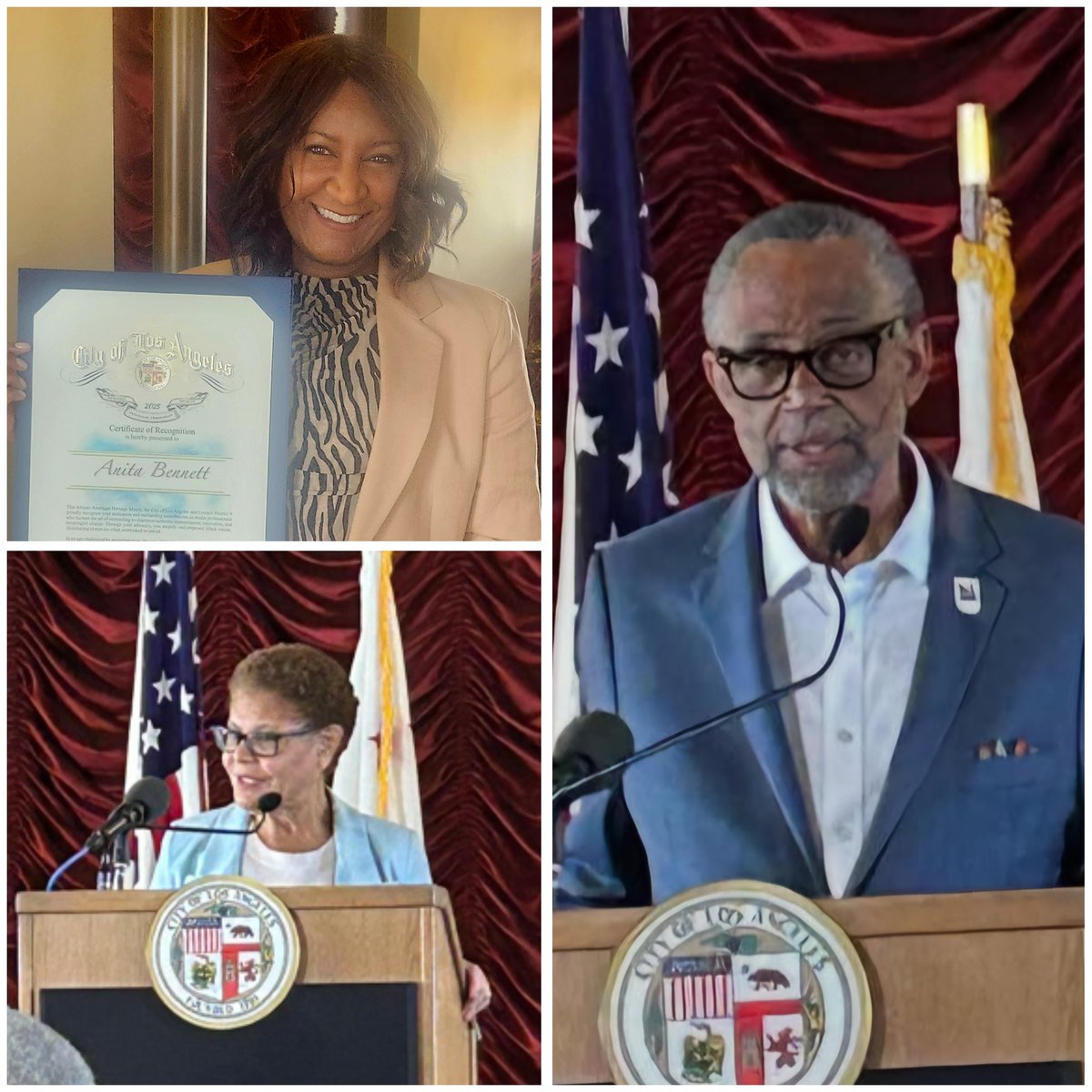 Anita Bennett (@tvanita) on Twitter photo Grateful to Los Angeles City Councilman <a href="/CurrenDPriceJr/">Curren D. Price, Jr.</a> & <a href="/MayorOfLA/">Mayor Karen Bass</a> Bass for honoring me and other journalists at LA City Hall during the Black History Month salute to media excellence! Grateful to Los Angeles City Councilman <a href="/CurrenDPriceJr/">Curren D. Price, Jr.</a> & <a href="/MayorOfLA/">Mayor Karen Bass</a> Bass for honoring me and other journalists at LA City Hall during the Black History Month salute to media excellence!