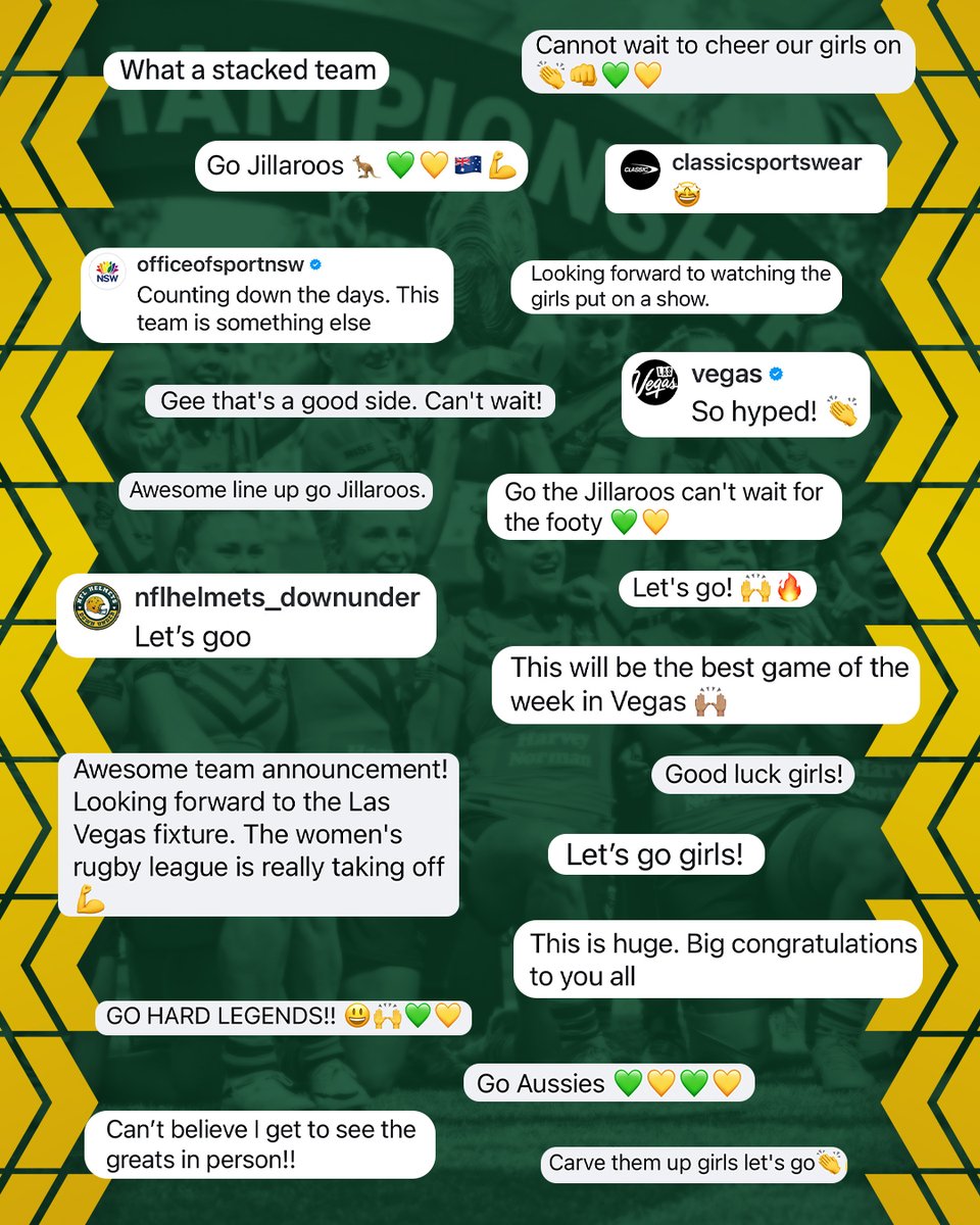 Loving the support for our Harvey Norman Australian Jillaroos! 🙌 

Secure your tickets now: spr.ly/6012LeEb4