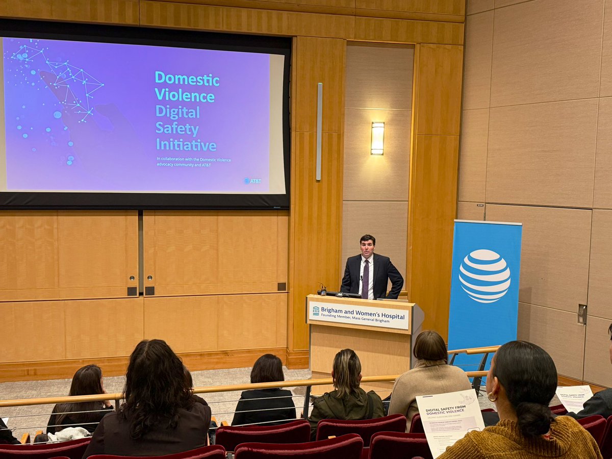 Thrilled to join the kickoff of the Domestic Violence Digital Safety initiative in partnership with Domestic Violence Advocacy, AT&amp;T and Brigham &amp; Women’s Hospital. Proud to support this vital effort to strengthen digital safety for survivors.