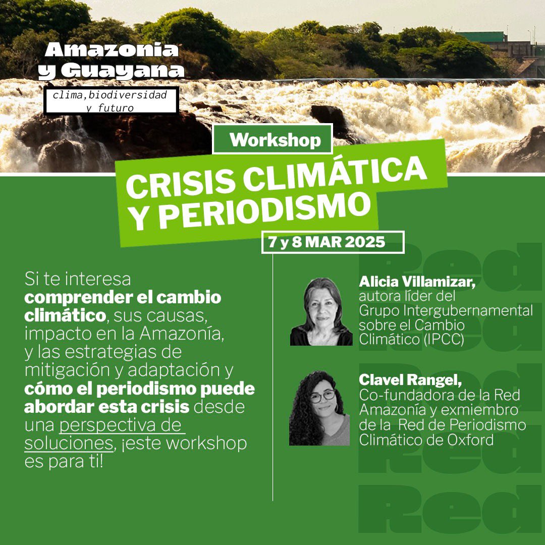 No pierdas la oportunidad de asistir a un taller presencial con Alicia Villamizar, en la <a href="/UcabGuayana/">UCAB Guayana</a> . Alicia es bióloga, doctora en Desarrollo Sostenible, magíster en Ciencias Biológicas y autora líder en el Grupo Intergubernamental sobre el Cambio Climático (IPCC). 

La
