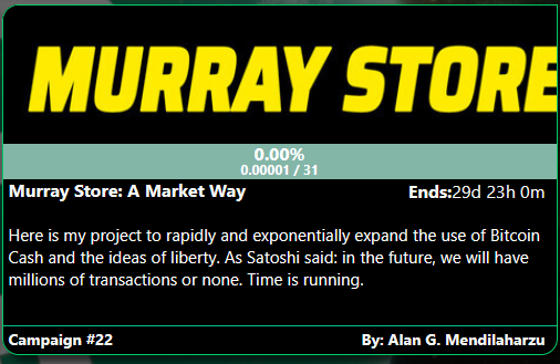 FundMeCash's tweet photo. New FundMe campaign:
Murray Store: A Market Way by @AlanM1989bch_ 

https://t.co/kDTcytKvMY https://t.co/cp7oKRAp2p