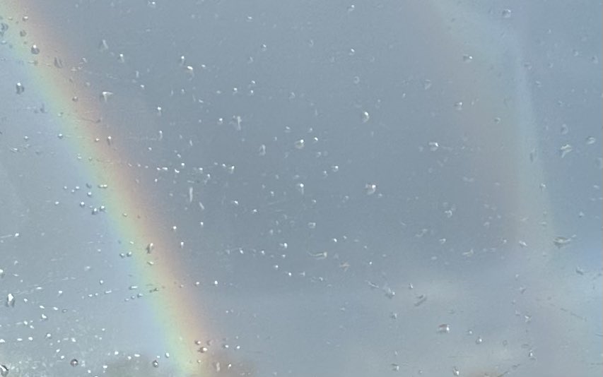 Rainbow on the other side of the storm