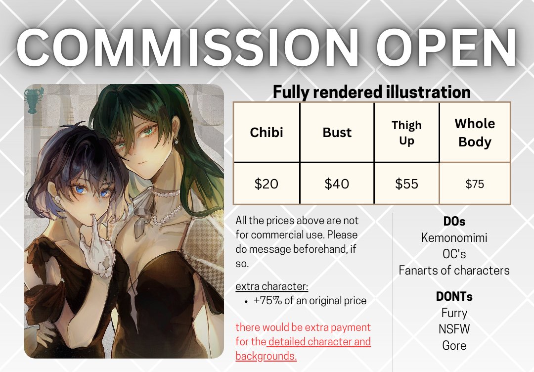 naclychi's tweet image. COMMISSION OPEN
naclcomms.carrd.co