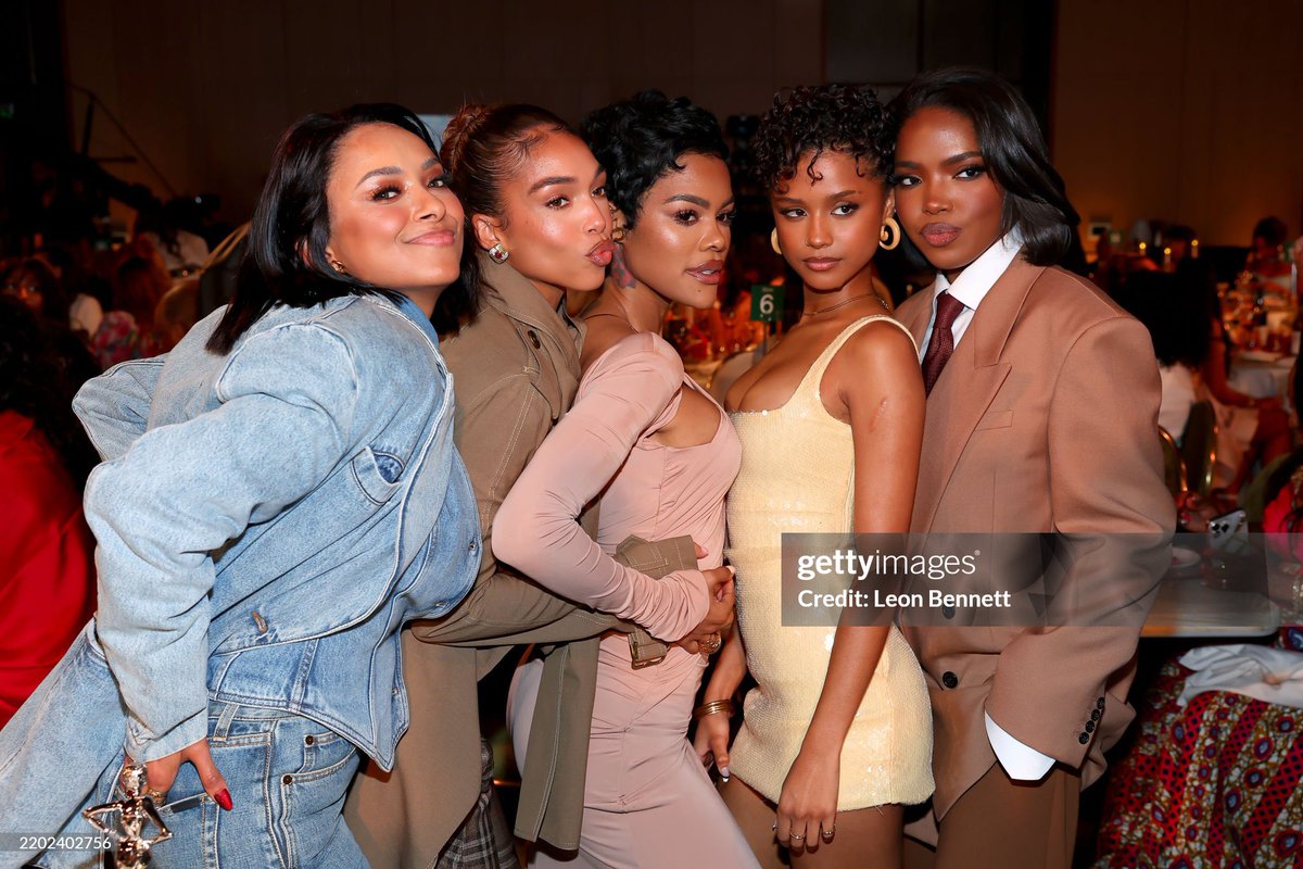 •—/ 📸 • <a href="/RyanDestiny/">RD</a>, Tyla, Teyana Taylor, Lori Harvey, and Kat Graham at the 2025 ESSENCE Black Women In Hollywood Awards 🤎 •