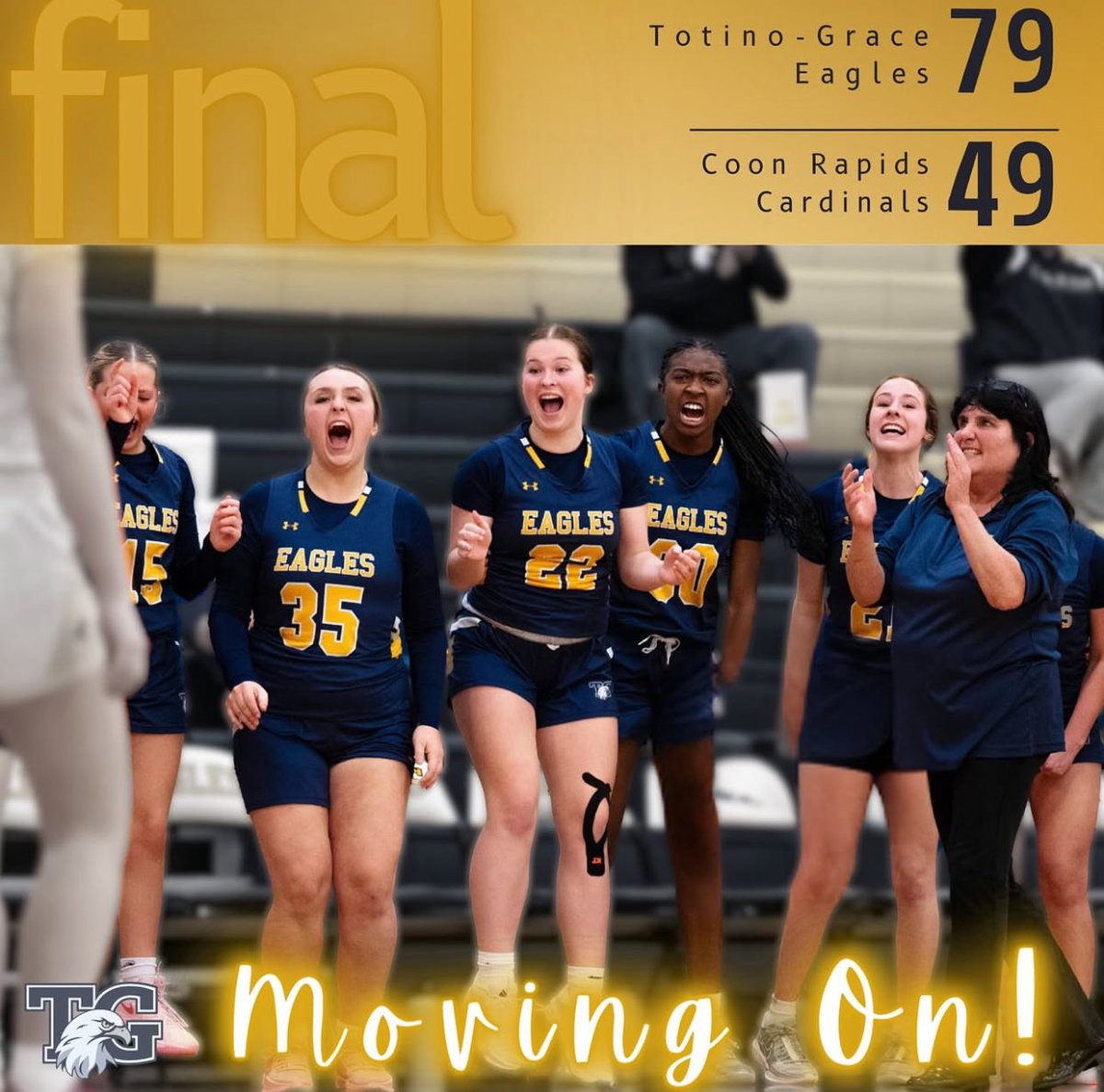 Final from The Nest:

✅ Varsity: 79-49

#TGEagles #TGGB 
#TogetherAs1 🦅🏀