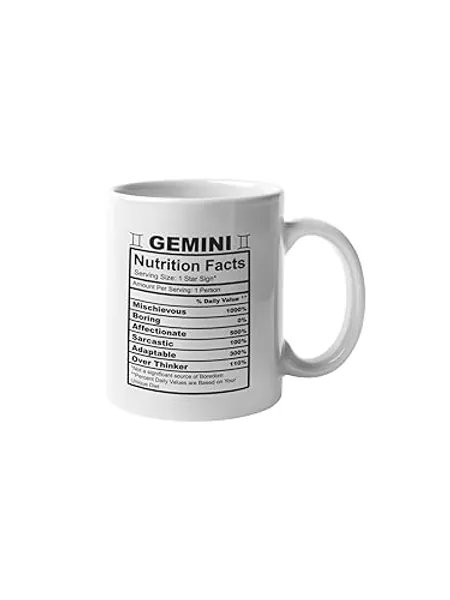 I just received Gemini Nutrition Facts Coffee Mug Funny Motivation Inspiration 11-ounce White Ceramic Novelty Cup CMP00136 from green77green via Throne. Thank you! throne.com/hangry_trashpa… #Wishlist #Throne
