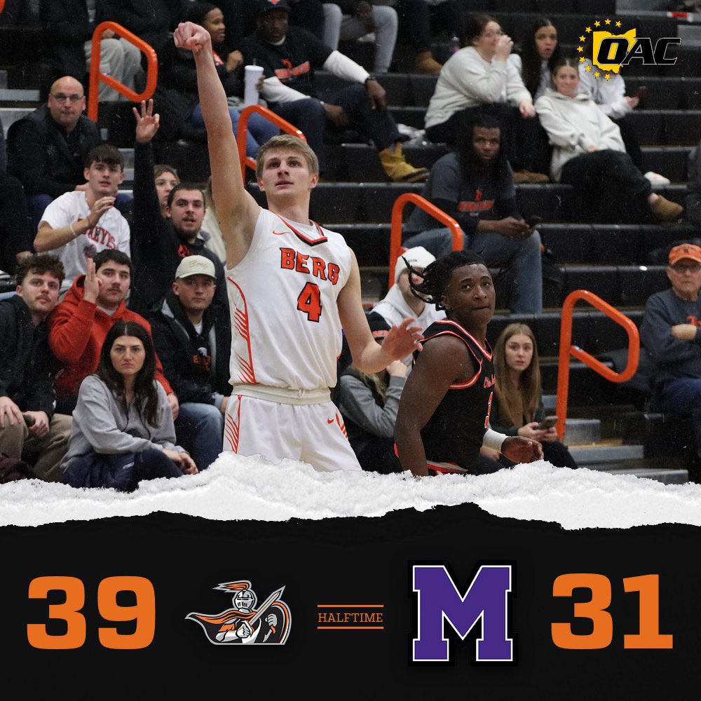 Up 8 at the half!

#BergGang⚔️🏀