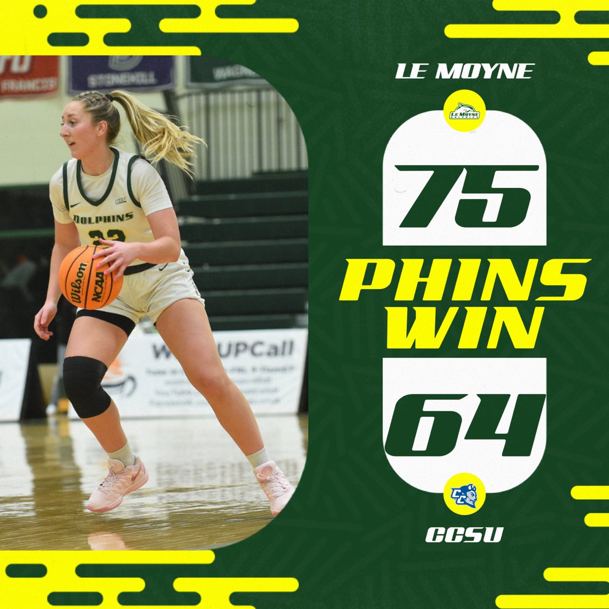 LeMoyneWBB's tweet photo. Another W at the 🏡 

Roberts scored 20 points for the second consecutive game, Bodziony tallied 16 points, 6 rebounds, 4 assists, and Florvil added 8 points, 7 rebounds, 2 steals and 2 assists. https://t.co/Ir7C2rl99T
