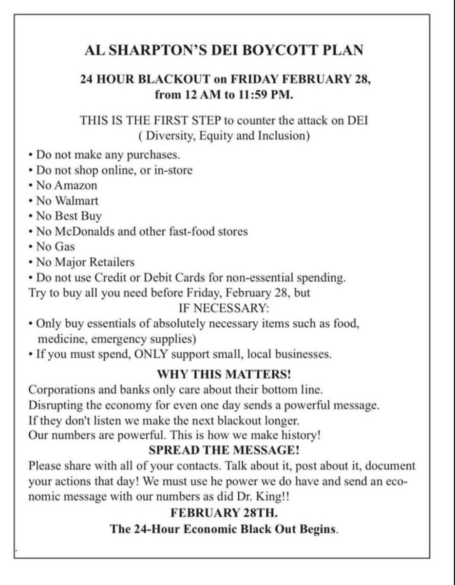Just in case you haven’t heard, this is what’s going down tomorrow. #blackoutfriday #boycott