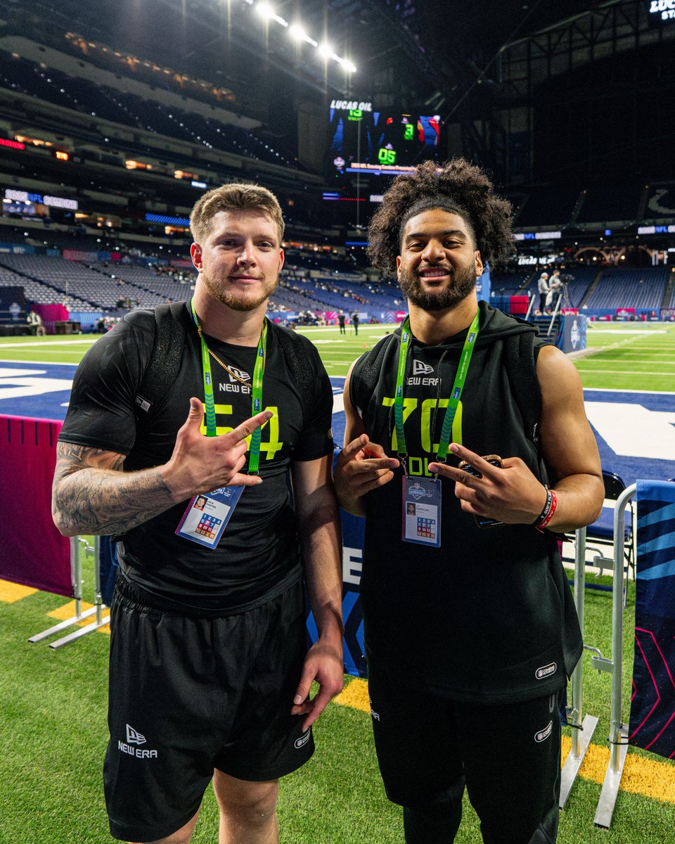 Hey, these National Champions look familiar 👋🏆
    
#NFLCombine x #DevelopedHere 
    
🌰 <a href="/jacksawyer33/">Jack Sawyer</a> 
🌰 <a href="/JT_Tuimoloau/">Jaylahn Tuimoloau</a>