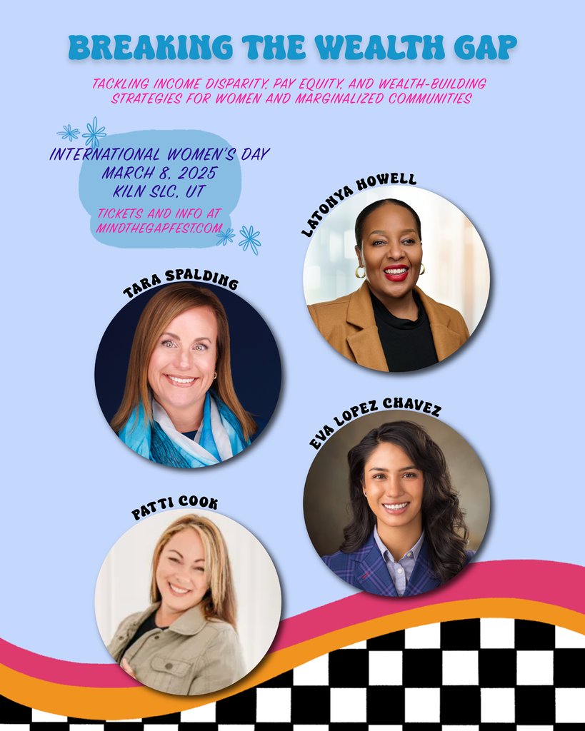 mindthegapfest's tweet photo. Financial independence is crucial for achieving equality, yet women &amp; minorities face persistent barriers in wages, investments &amp; opportunities. Breaking the Wealth Gap panel features: Patti Cook, Latonya Howell, Tara Spalding and Eva Lopez Chavez #InternationalWomensDay #IWD2025 https://t.co/d33T78M0ri