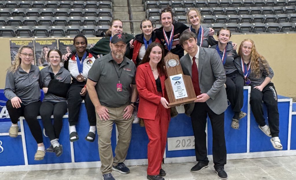 Congrats to Taylor County, girls’ wrestling state runner-up team. #khswr