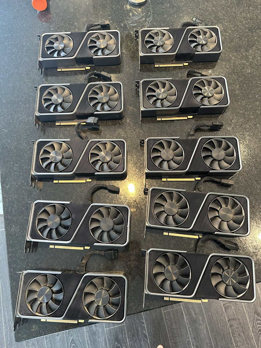 CUSTOMC0MPUTING's tweet image. Sad day sold 10 X 3070 Founders cards today, they served me remarkably well!