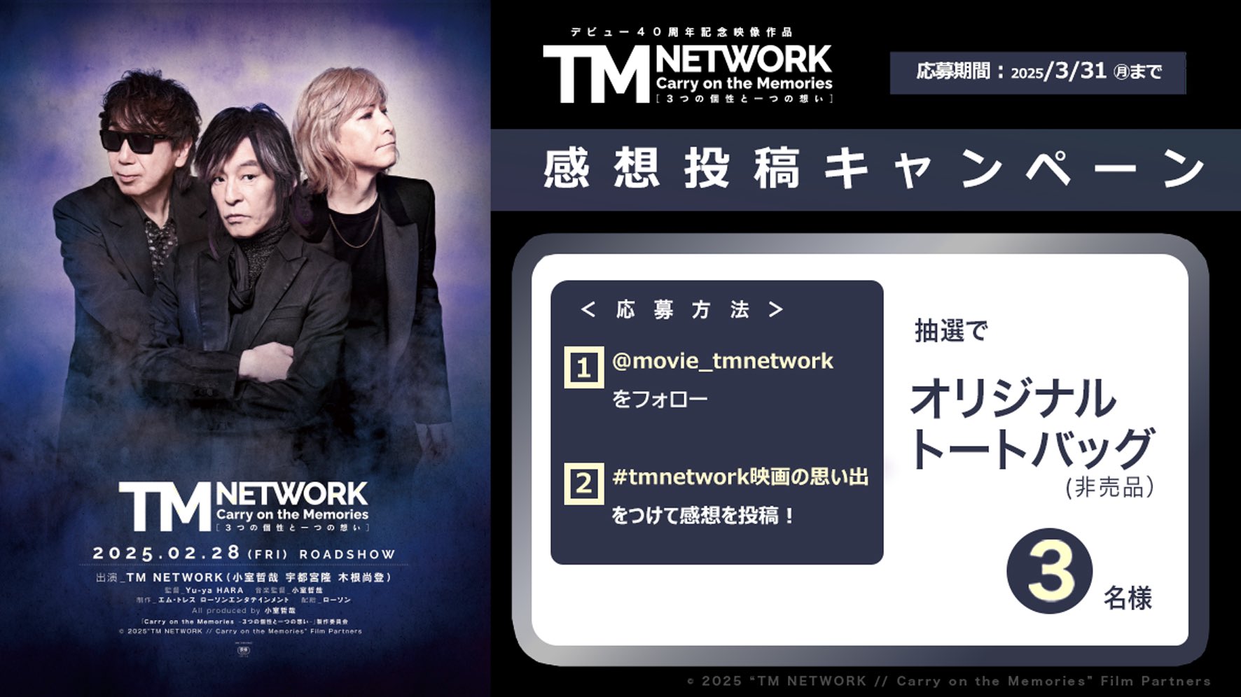 Tmnetwork 12/31会場限定 非売品キャップ（映画】TM NETWORK