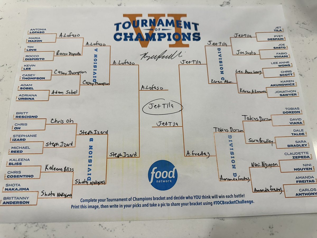 Boosh_Ryan's tweet photo. #TOCBracketChallenge @FoodNetwork This is the year @jettila finally gets the W! https://t.co/9T30OU2wJM