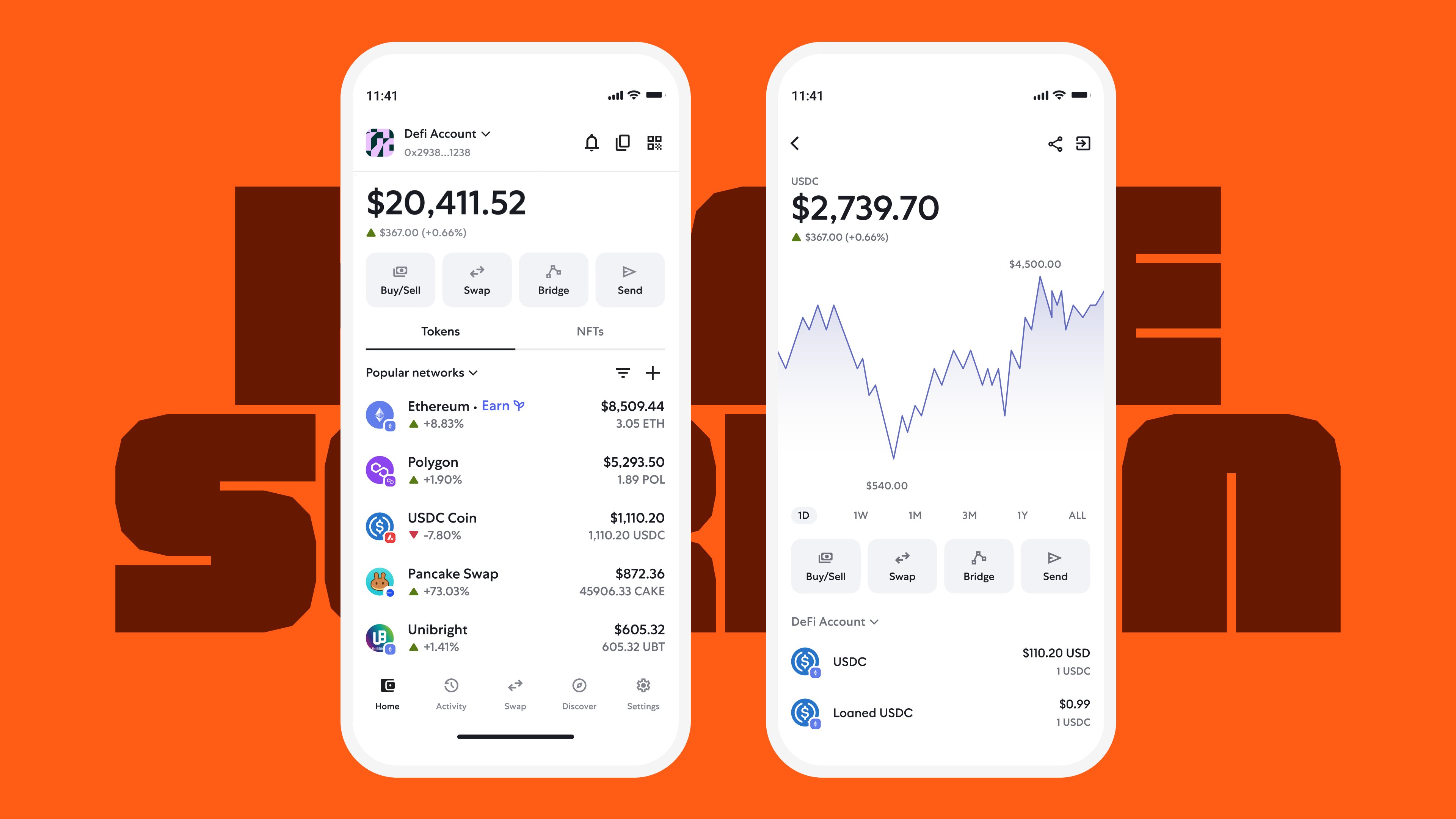 Aperçu du nouvel écran d'accueil de MetaMask