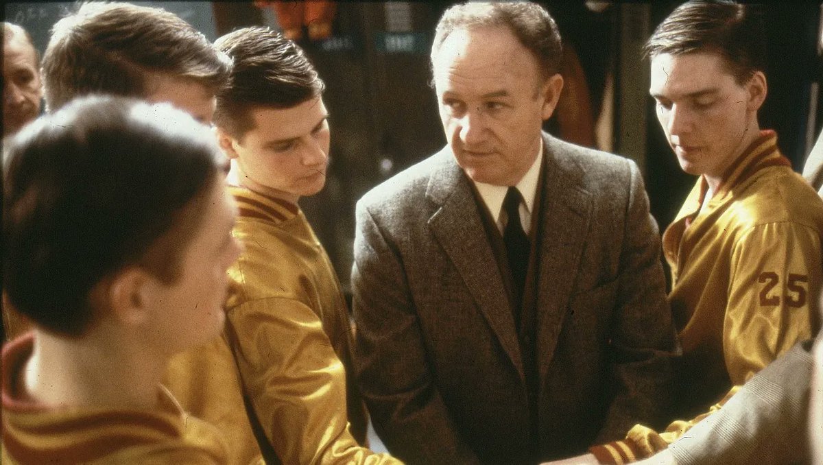 Caught up today with a couple of the Hickory Huskers from movie 'Hoosiers' and producer Angelo Pizzo on their memories of Gene Hackman as Norman Dale. bit.ly/4ifxqGq
