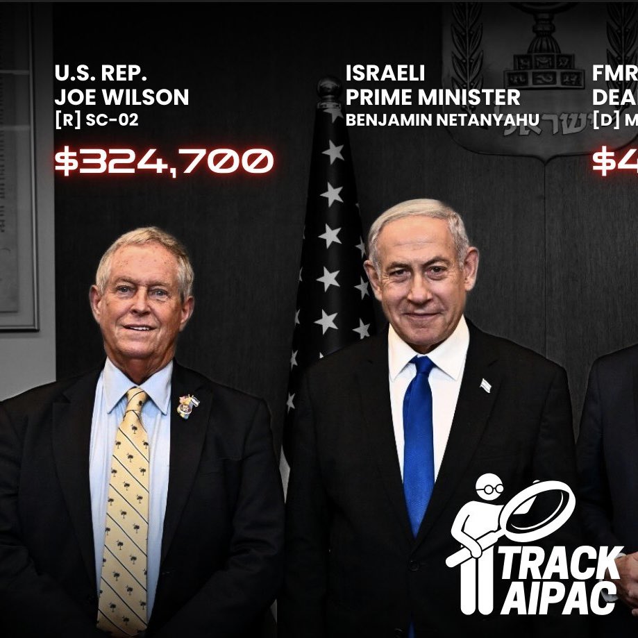 TrackAIPAC's tweet photo. Rep. Joe Wilson (R-#SC02) has posted about Iran 41 times this month.
He has mentioned South Carolina twice.
#BribedByAIPAC https://t.co/mV6PQ1yCyF