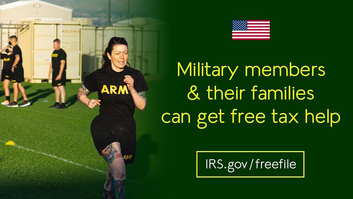 Military Members: File Your Taxes the Easy Way! 🇺🇸

Tax season doesn’t have to be stressful. With IRS Free File, you get a simple, step-by-step online tax filing experience designed to make the process smooth and hassle-free.

✅ Guided instructions—no confusing tax jargon
✅