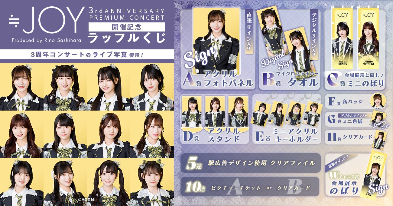 ≒JOY(ニアリーイコールジョイ) 逢田珠里依、天野香乃愛、大西葵