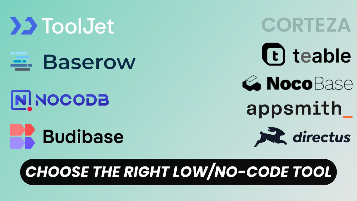 Discover our guide to help you pick the right free open-source low-code/no-code tool for your project 🚀
🔗 youtu.be/yIsoDMLr8NI