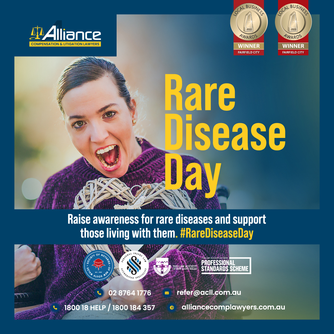 AllianceCompen1's tweet image. 💜 Today is Rare Disease Day 💜  

We stand with those living with rare diseases. Every voice matters, every story counts. Together, we can raise awareness and support.  

#RareDiseaseDay #SupportRareDiseases 

🌐 alliancecomplawyers.com.au