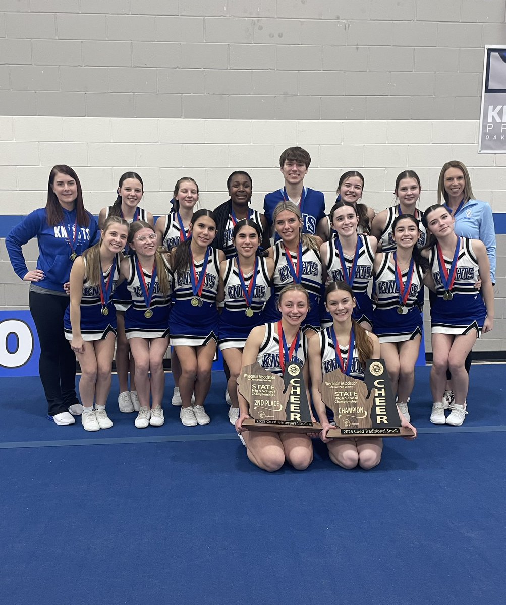 Knights Athletics (@athletics_ochs) on Twitter photo Recognizing your 2025 State Champion Cheerleading squad at halftime tonight! Congratulations again <a href="/cheer_oc/">Oak Creek High School Varsity Cheer</a> Amazing Season!!!! Recognizing your 2025 State Champion Cheerleading squad at halftime tonight! Congratulations again <a href="/cheer_oc/">Oak Creek High School Varsity Cheer</a> Amazing Season!!!!